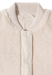 Bomberjacke Wendbar - 15641 teddy vanilla white - Creme