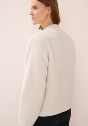 Bomberjacke Wendbar - 15641 teddy vanilla white - Creme