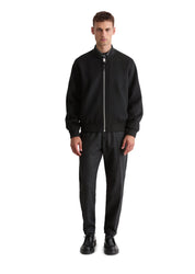 Bomberjacke aus Wollmix - 990-black - Schwarz