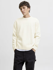 Strickpullover aus Baumwollmix - Sea Salt - Creme
