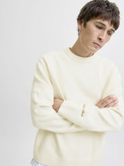 Strickpullover aus Baumwollmix - Sea Salt - Creme