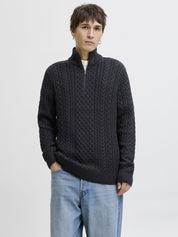 Strickpullover aus Baumwollmix - Dark Navy - Blau