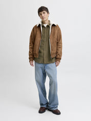 Cordhemd CASCOT Relaxed Fit - Stone Gray - Grün