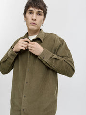 Cordhemd CASCOT Relaxed Fit - Stone Gray - Grün