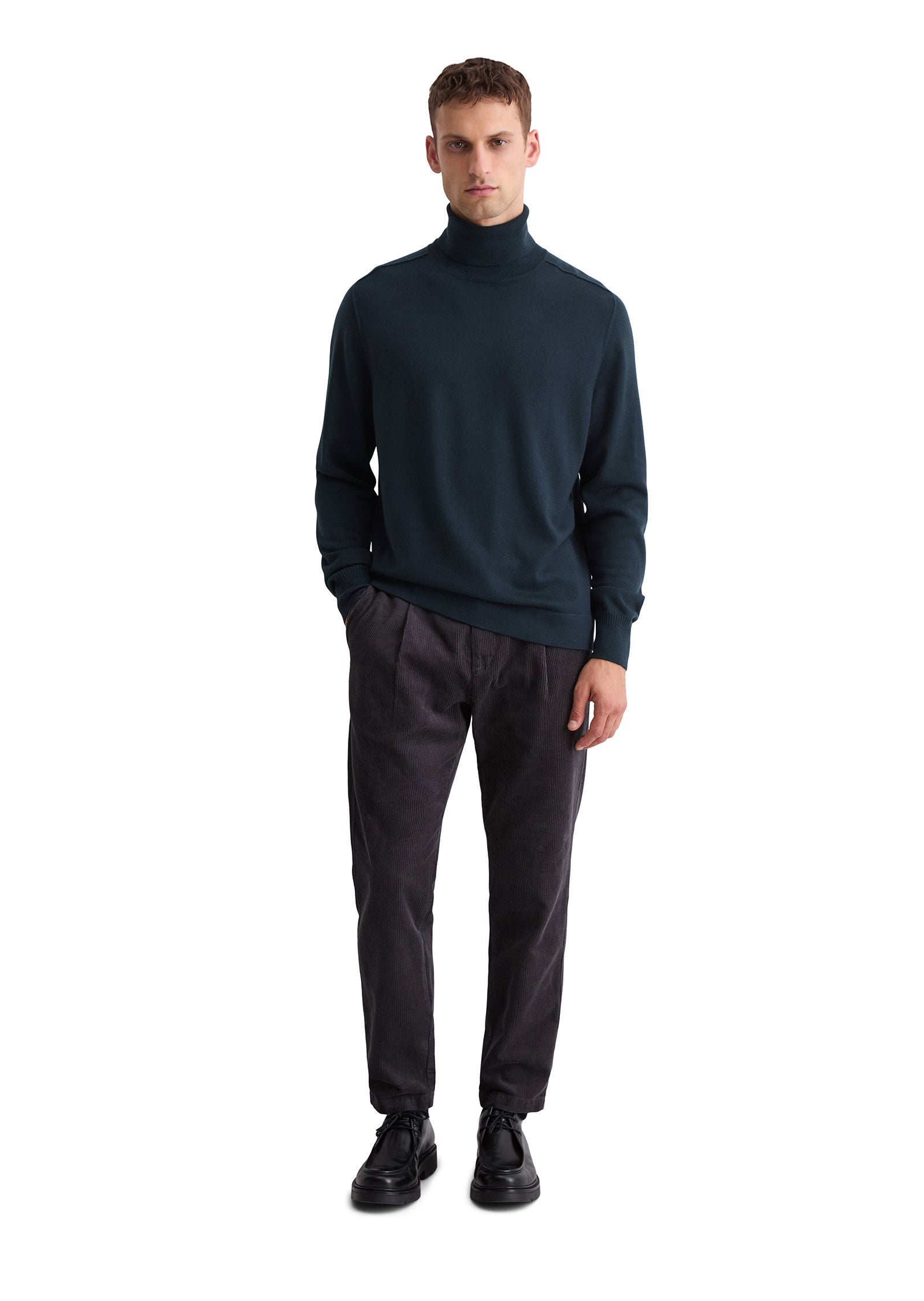 Strickpullover mit Turtleneck - 898-dark navy - Blau