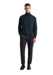 Strickpullover mit Turtleneck - 898-dark navy - Blau