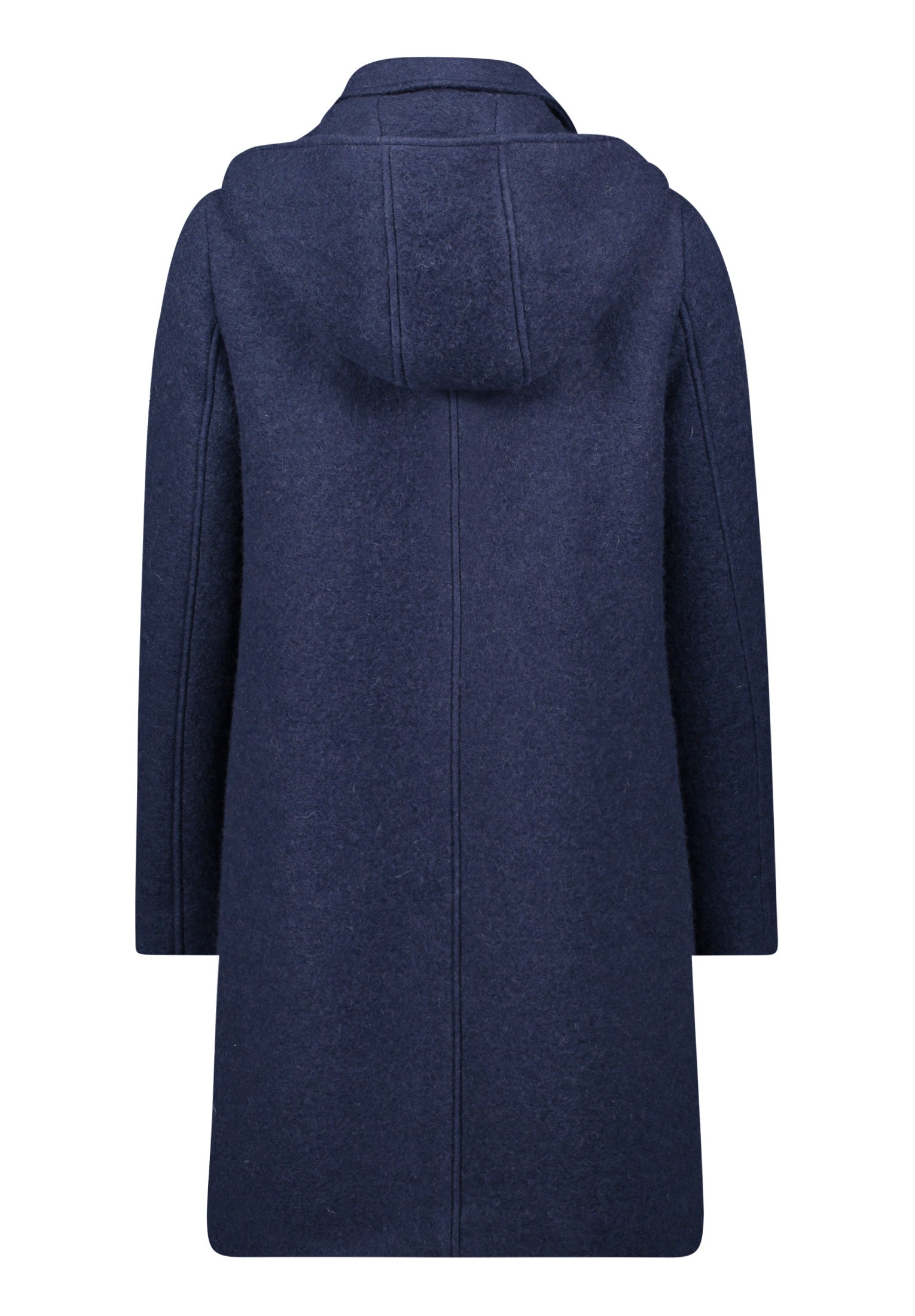 Mantel aus Wollmix - 8711-Dark Blue Melange - Blau