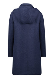 Mantel aus Wollmix - 8711-Dark Blue Melange - Blau