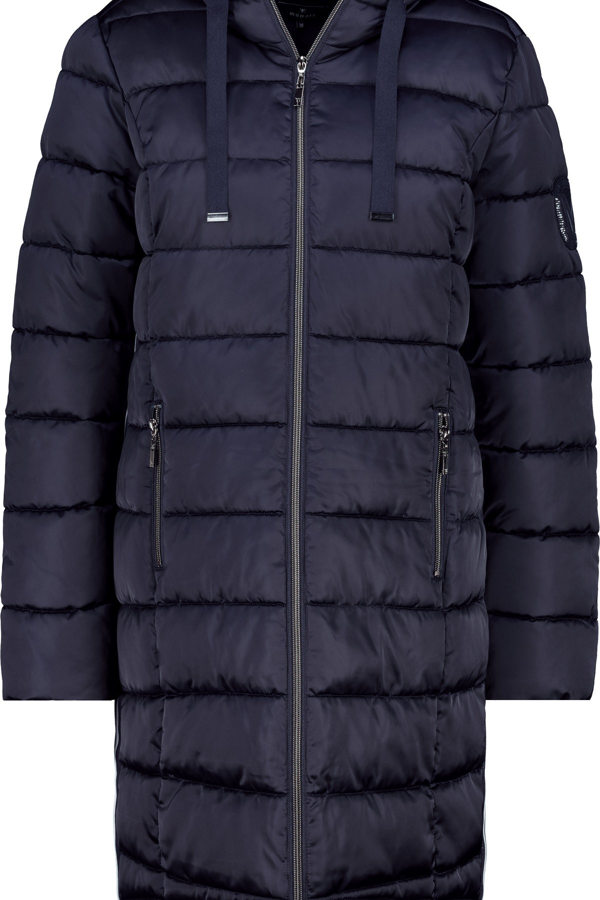 Steppmantel mit Kapuze - 710 night sky - Blau