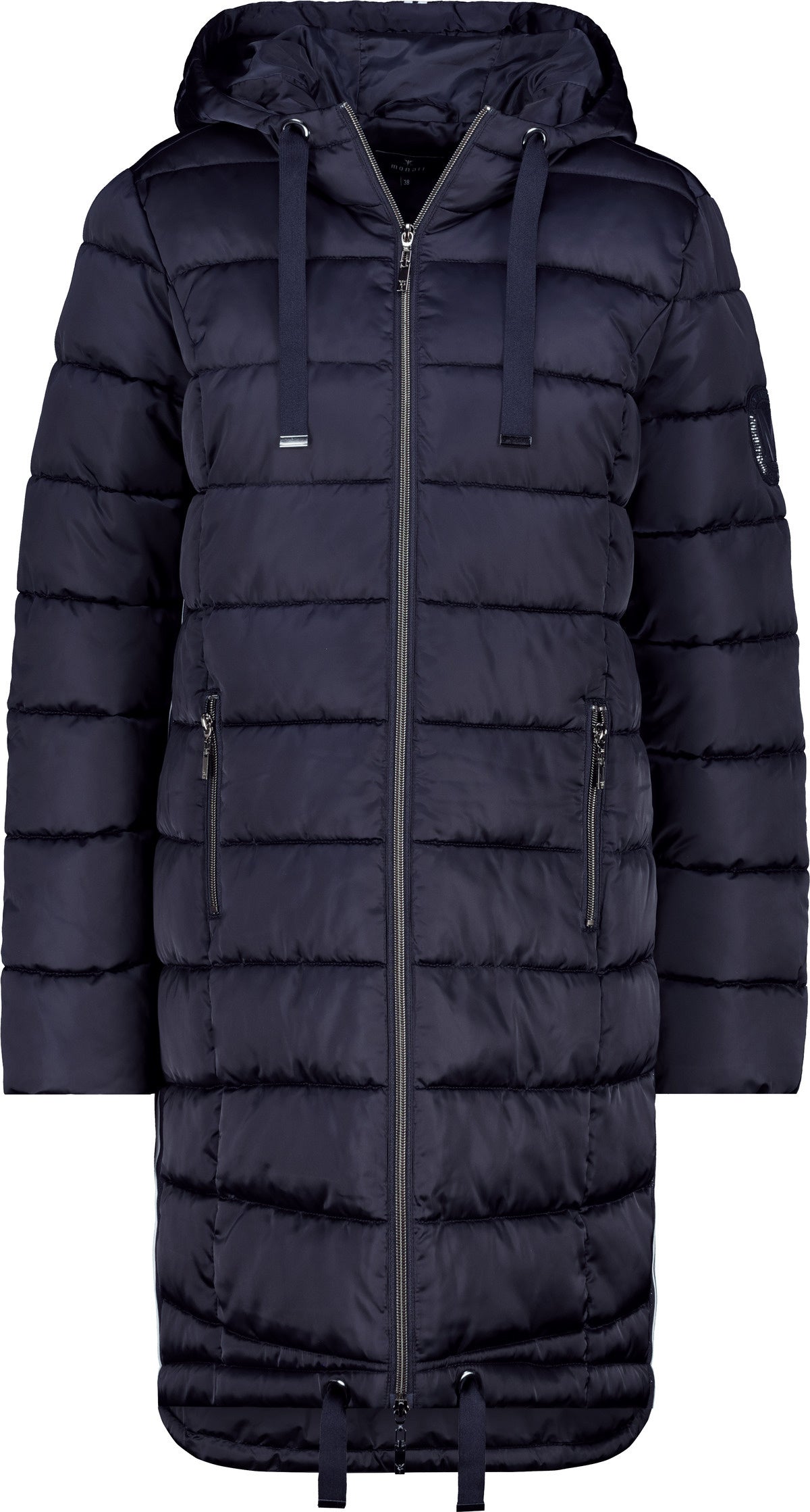 Steppmantel mit Kapuze - 710 night sky - Blau