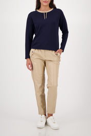 Sweatshirt aus Modalmix - 710 night sky - Blau