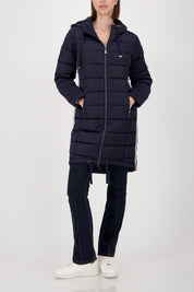 Steppmantel mit Kapuze - 710 night sky - Blau