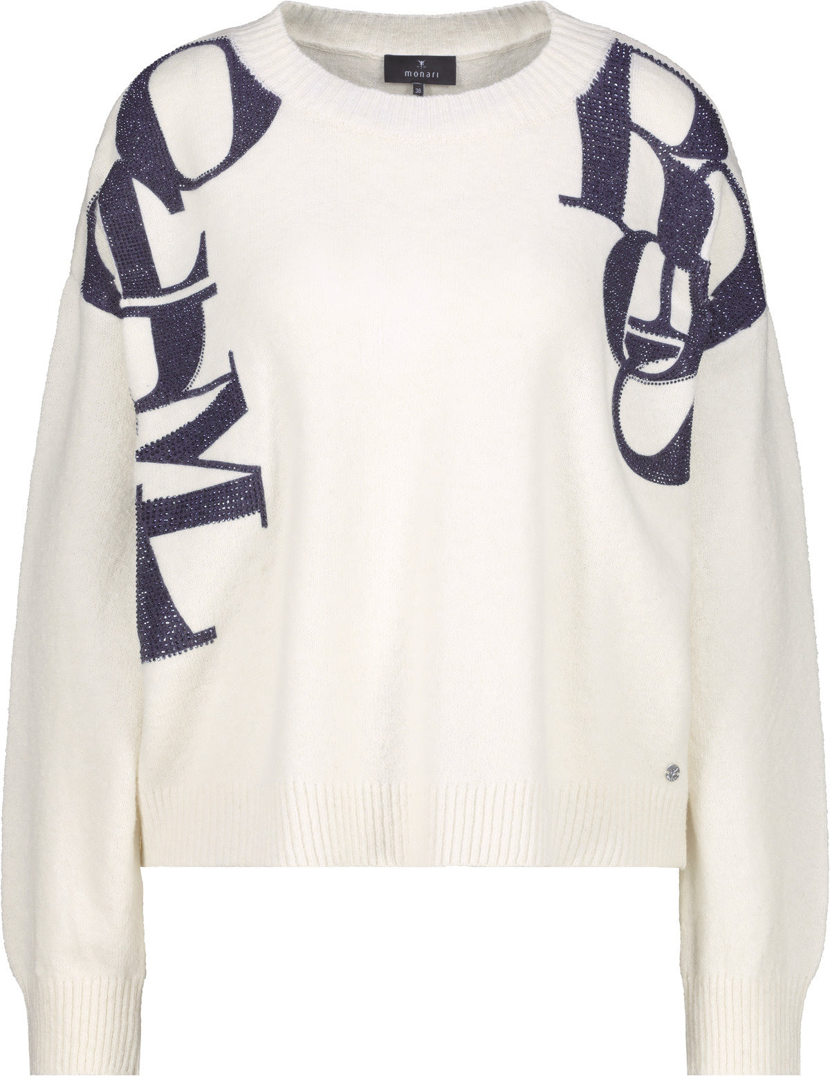 Strickpullover aus Baumwollmix - 102 off-white - Weiß