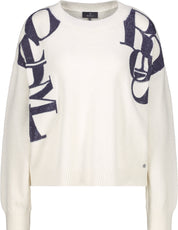 Strickpullover aus Baumwollmix - 102 off-white - Weiß