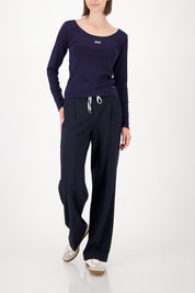 Langarmshirt - 710 night sky - Blau