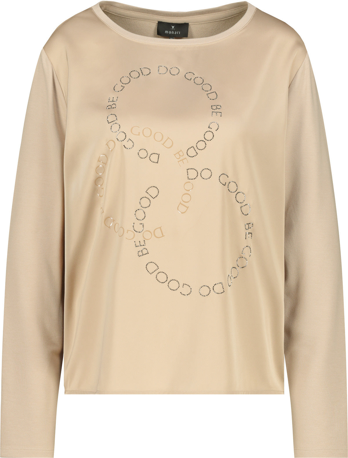 Langarmshirt aus Viskosemix - 532 cinnamon - Beige