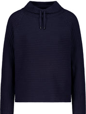 Strickpullover aus Baumwollmix - 710 night sky - Blau