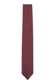 Krawatte 7,5cm aus Sidenmix - 602-Dark Red - Rot