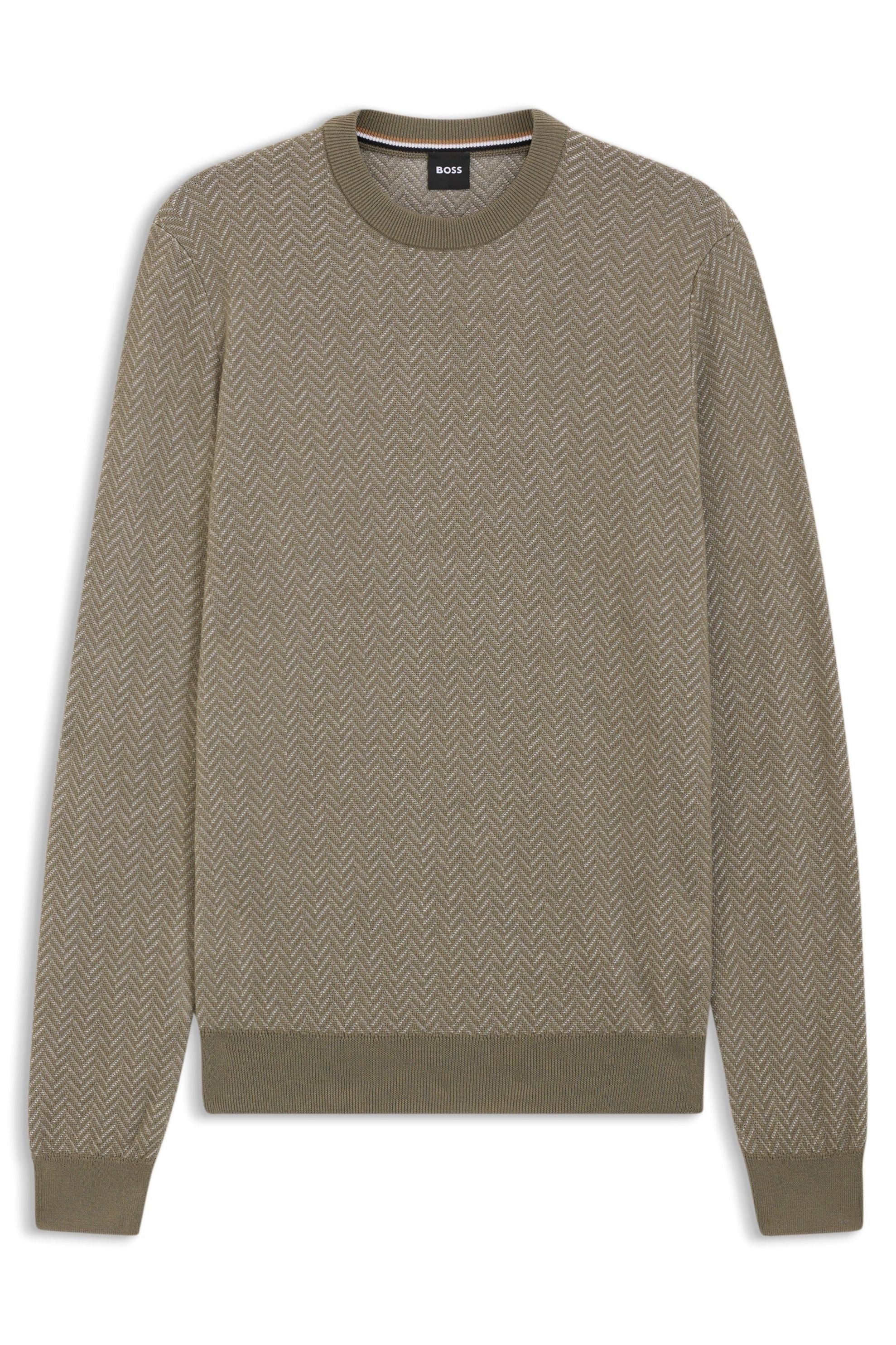 Strickpullover aus Schurwollmix - 245-Open Brown - Khaki