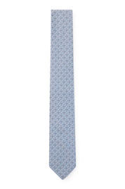Krawatte 7,5cm aus Sidenmix - 450-Light/Pastel Blue - Blau