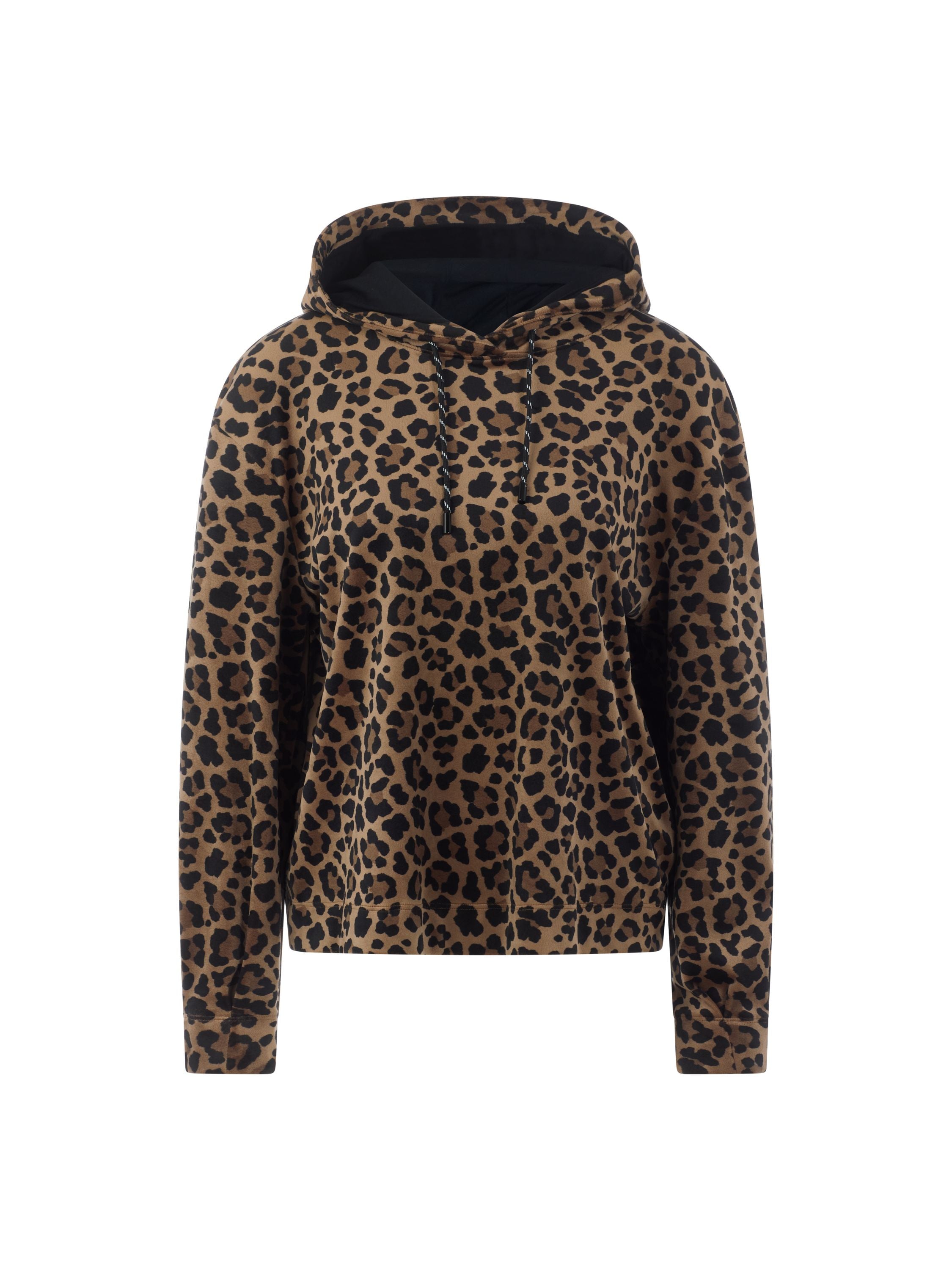 Sweathoodie mit Leopardenmuster - 624 - Braun
