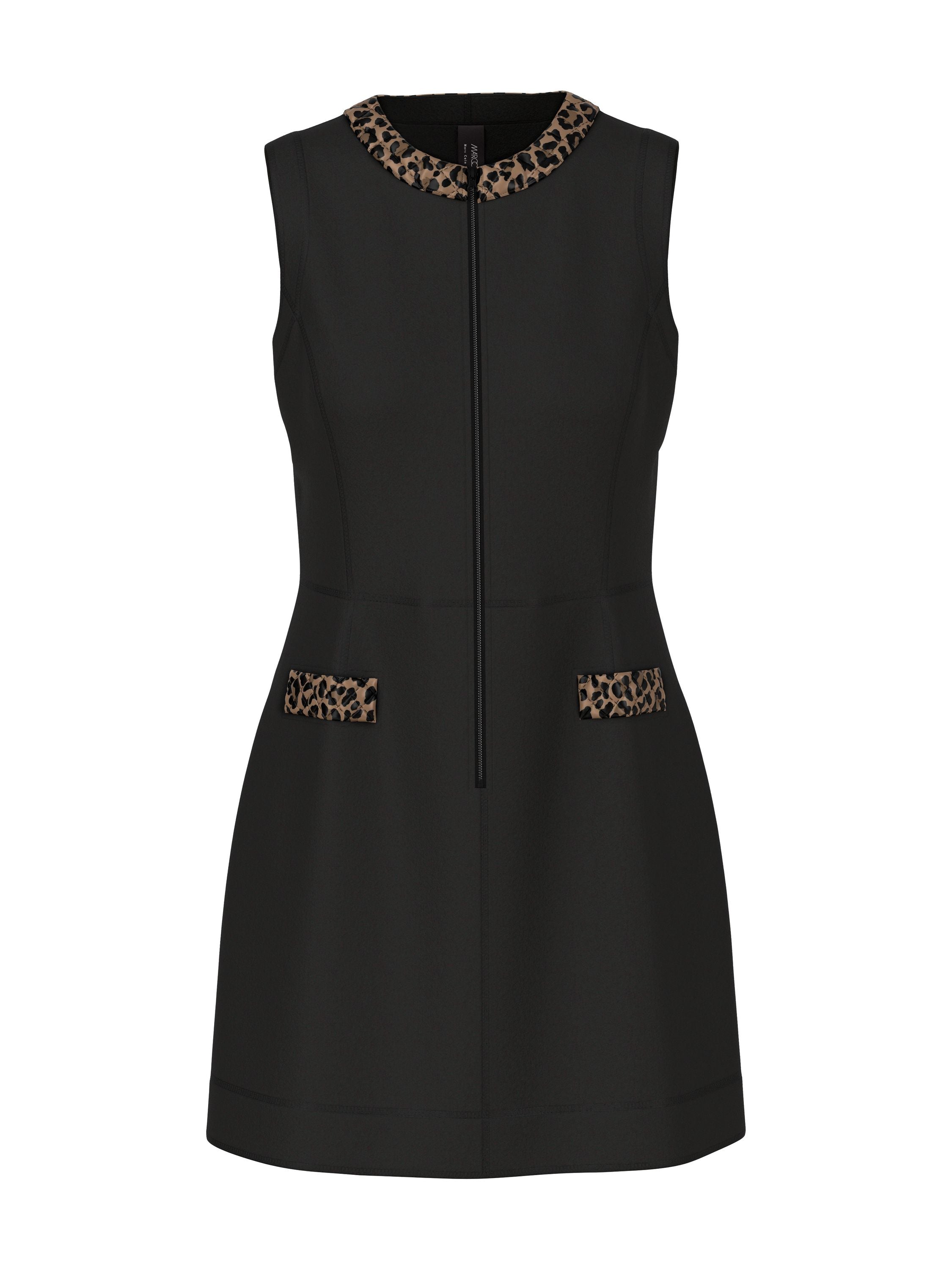Minikleid aus Schurwolle - 900 - Schwarz