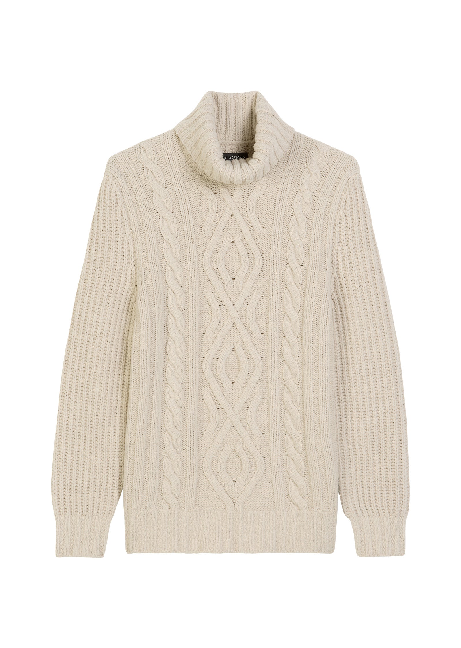 Strickpullover mit Rollkragen Regular Fit - 707-gray silk - Beige