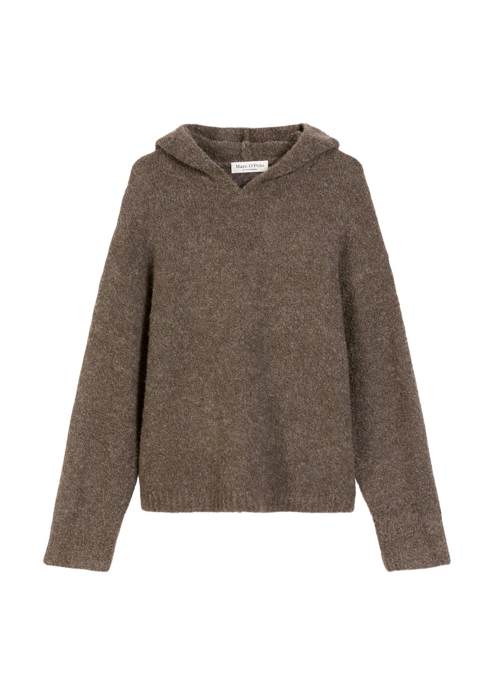 Strickpullover aus Schurwollmix - 785-shaded brown melange - Braun