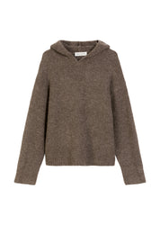 Strickpullover aus Schurwollmix - 785-shaded brown melange - Braun