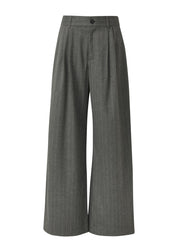 Nadelstreifenhose Wide Leg - 98H0-GREY/BLACK - Grau