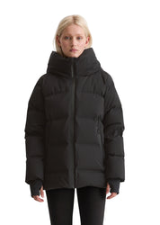 Daunenjacke mit Kapuze - 990-black - Schwarz