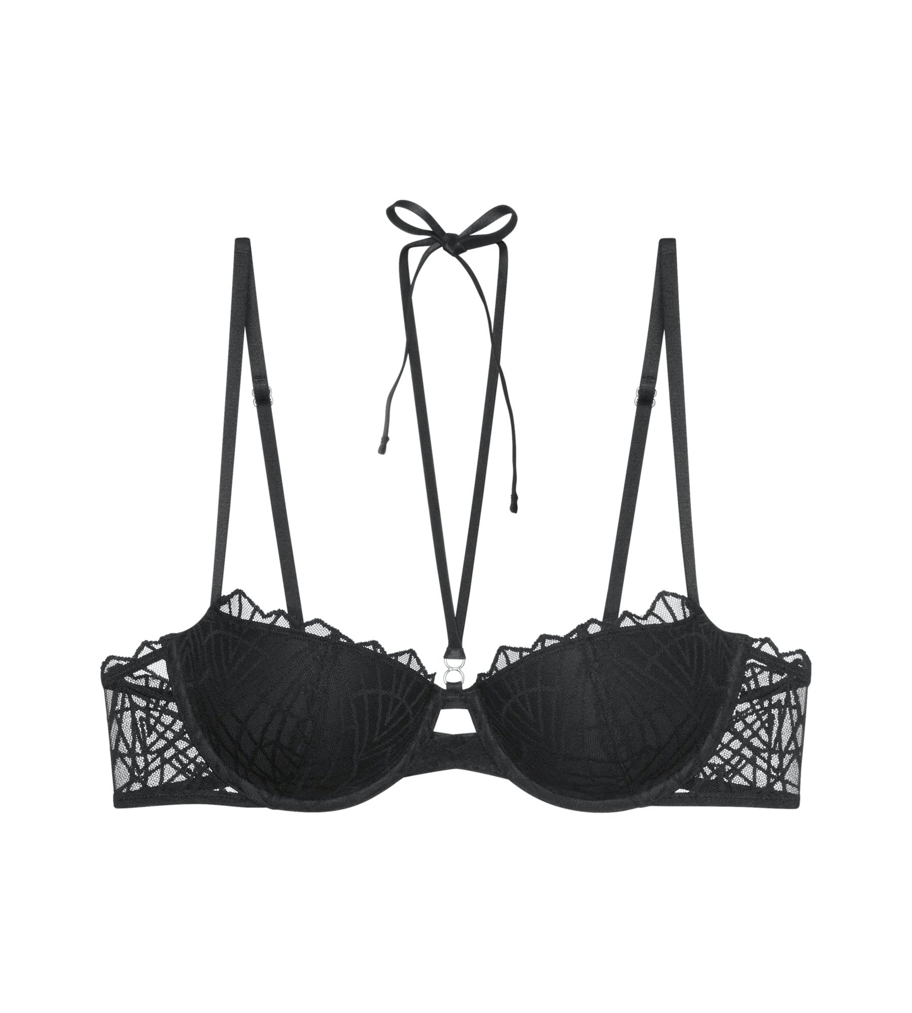 Balconette-Bügel-BH - 0004 BLACK - Schwarz