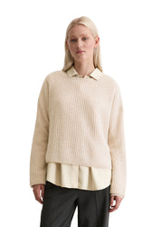 Strickpullover - 174-natural stone - Weiß