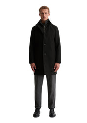 Mantel aus Wollmix - 990-black - Schwarz