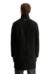 Mantel aus Wollmix - 990-black - Schwarz