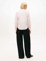 Bluse gestreift aus Baumwolle - 0D5-PINK - Rosa