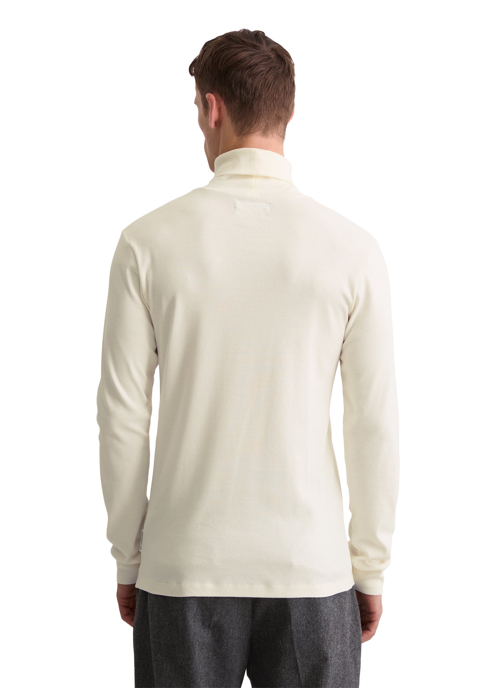 Strickpullover mit Turtleneck - 152-white cotton - Weiß