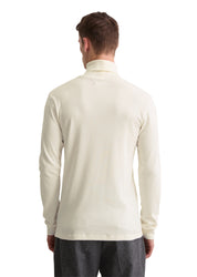 Strickpullover mit Turtleneck - 152-white cotton - Weiß