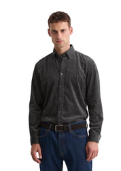 Cordhemd Regular Fit - 985-broken graphite - Grau