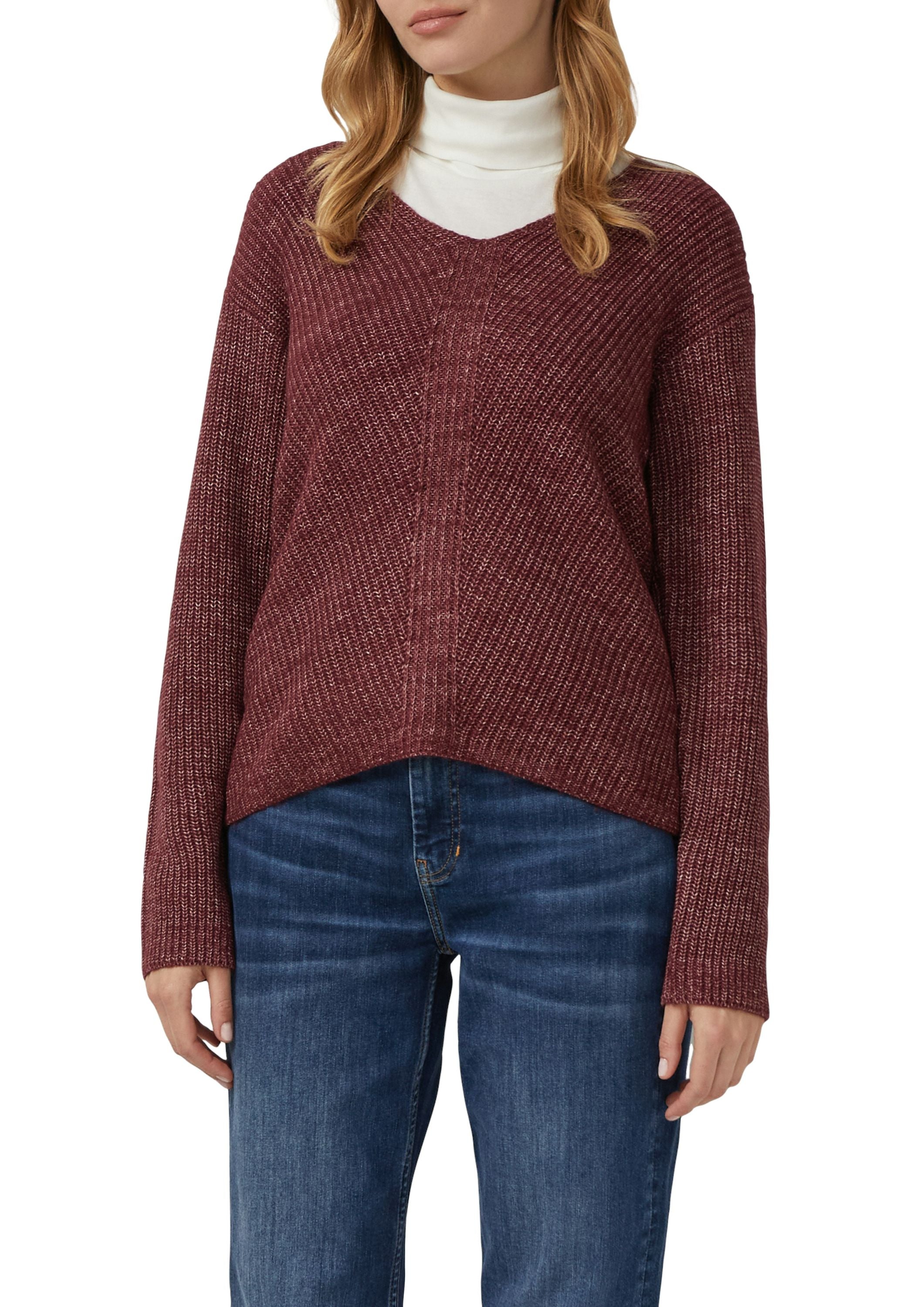 Strickpullover - 3902-RED - Rot