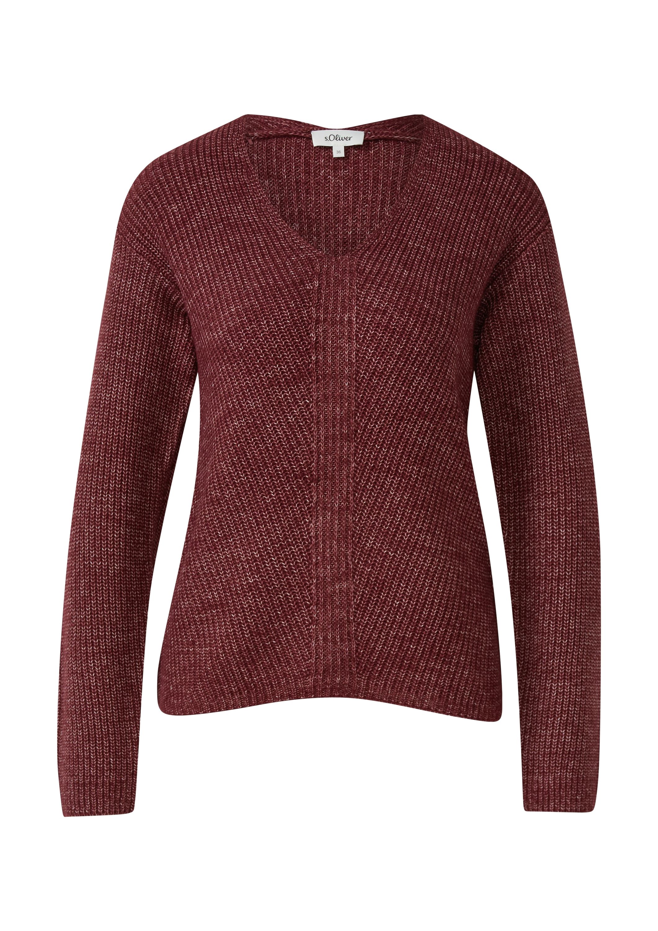 Strickpullover - 3902-RED - Rot