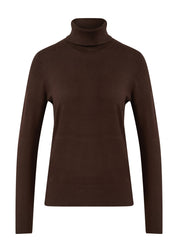 Strickpullover aus Viskosemix - 8945-BROWN - Braun