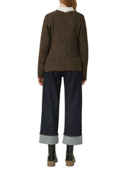 Strickpullover - 8945-BROWN - Braun