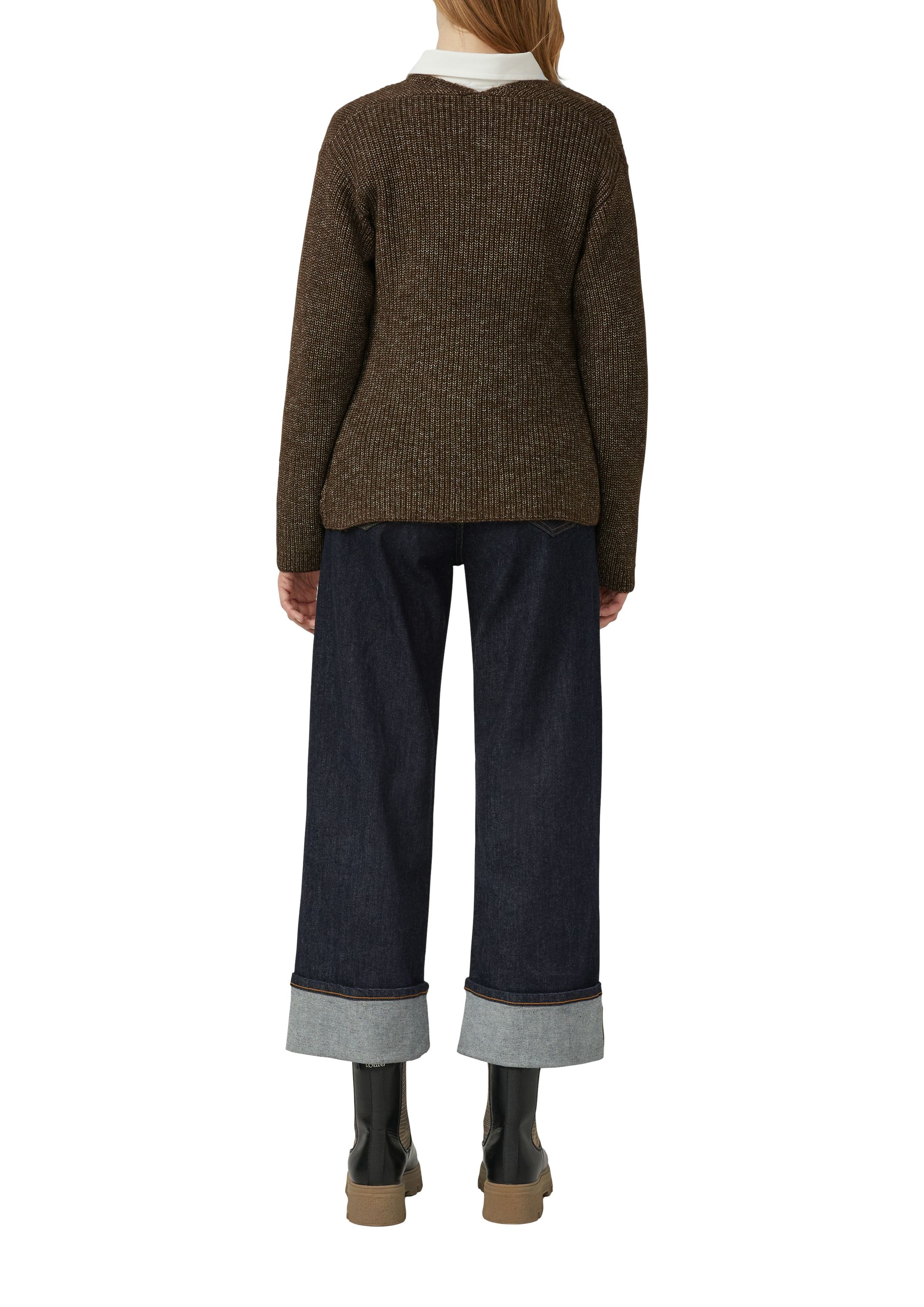 Strickpullover - 8945-BROWN - Braun