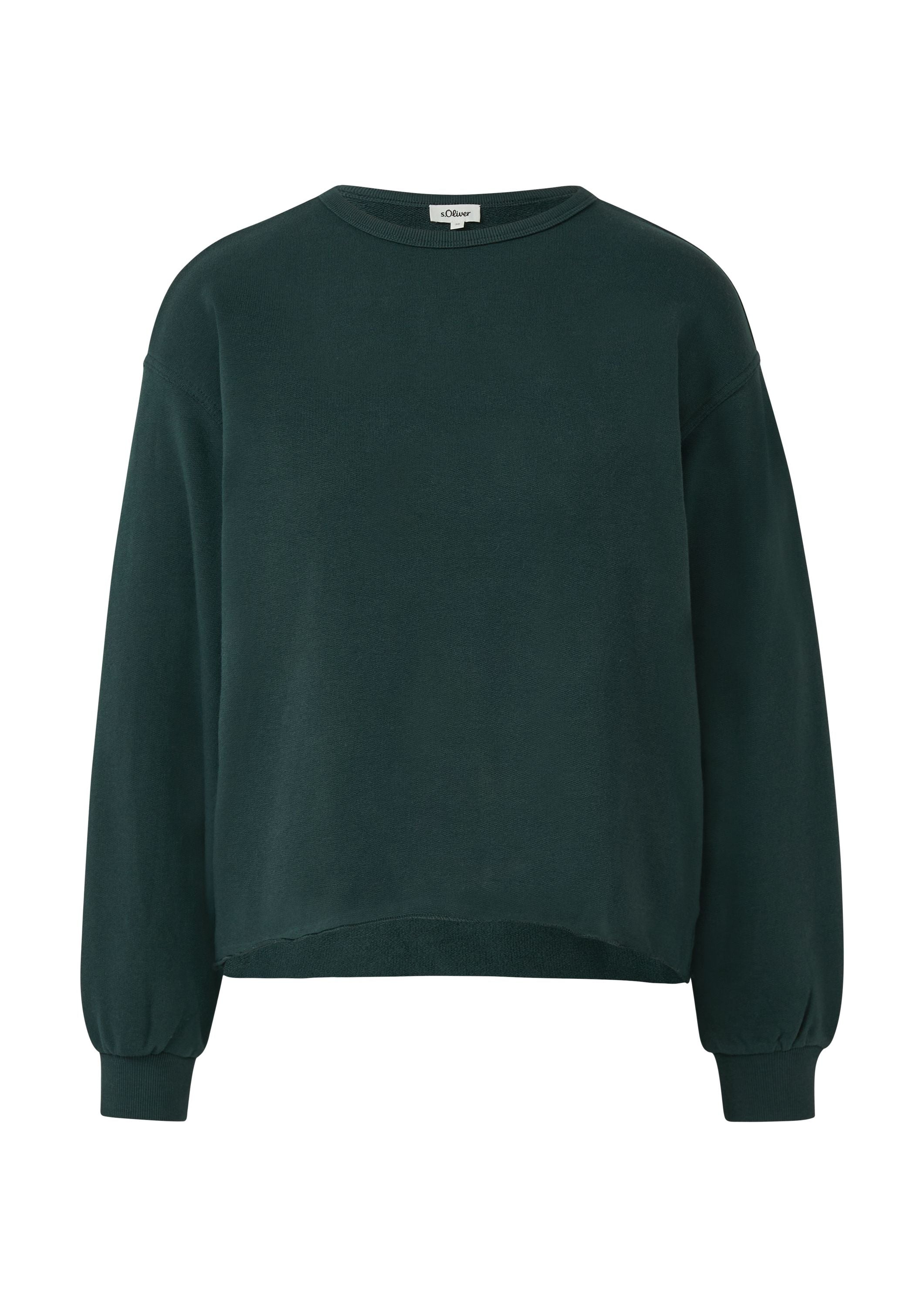 Sweatshirt Relaxed Fit - 6933-BLUE GREEN - Grün