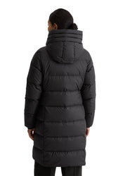 Daunenmantel mit Kapuze - 990-black - Schwarz