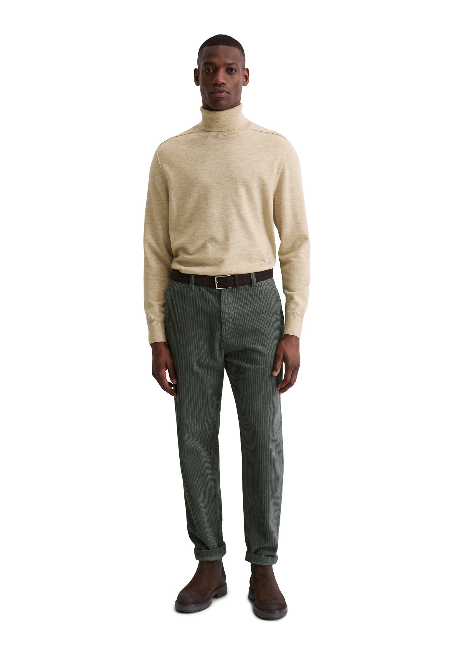 Strickpullover mit Turtleneck - 111-pure cashmere - Beige