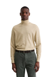 Strickpullover mit Turtleneck - 111-pure cashmere - Beige