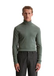 Strickpullover mit Turtleneck - 451-mangrove - Khaki
