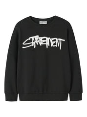 Sweatshirt aus Bio-Baumwolle - Black - Schwarz